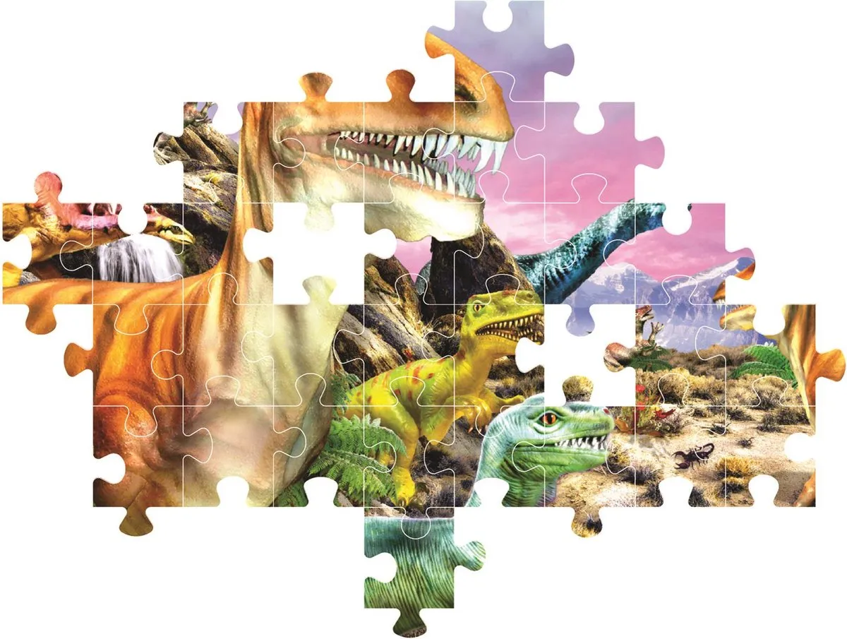 Clementoni Dinosaurs Puzzel 104 Stuks - Multicolor