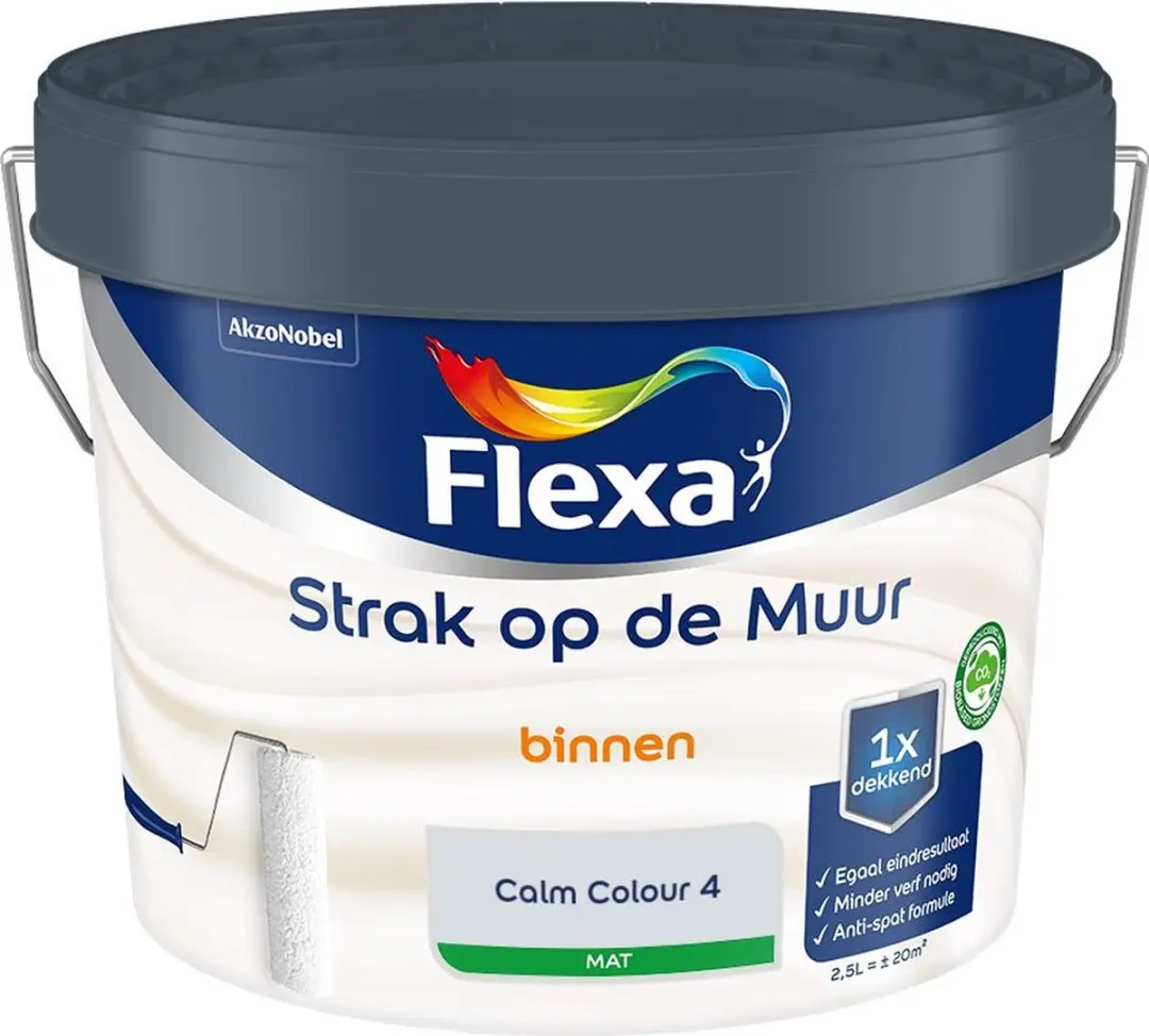 Flexa Strak Op De Muur Binnen Mat Calm Colour 4 Mengverf 2,5L