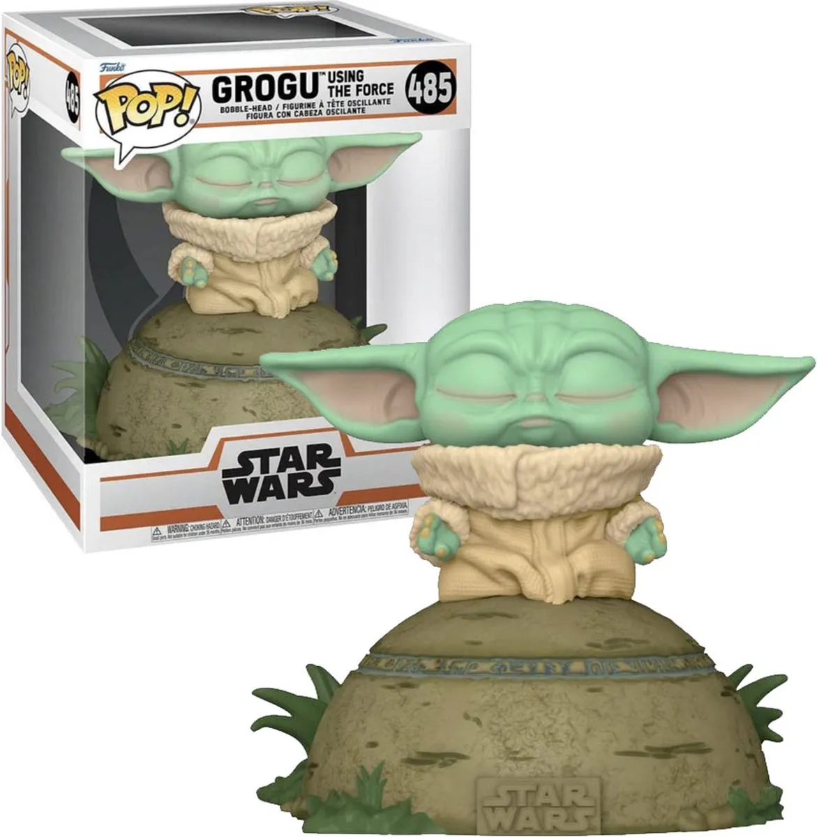 Funko Pop Deluxe Mandalorian The Child Using The Force #485 - Multi