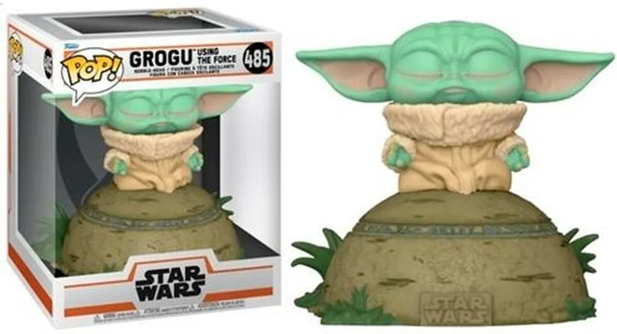 Funko Pop Deluxe Mandalorian The Child Using The Force #485 - Multi