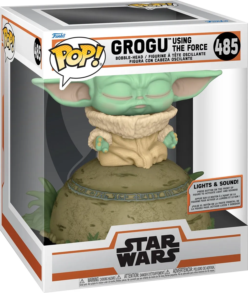 Funko Pop Deluxe Mandalorian The Child Using The Force #485 - Multi