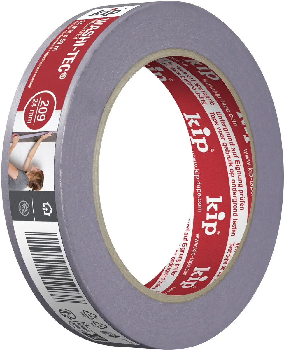 Kip WASHI-TEC Afplaktape Paars 24mmx50m