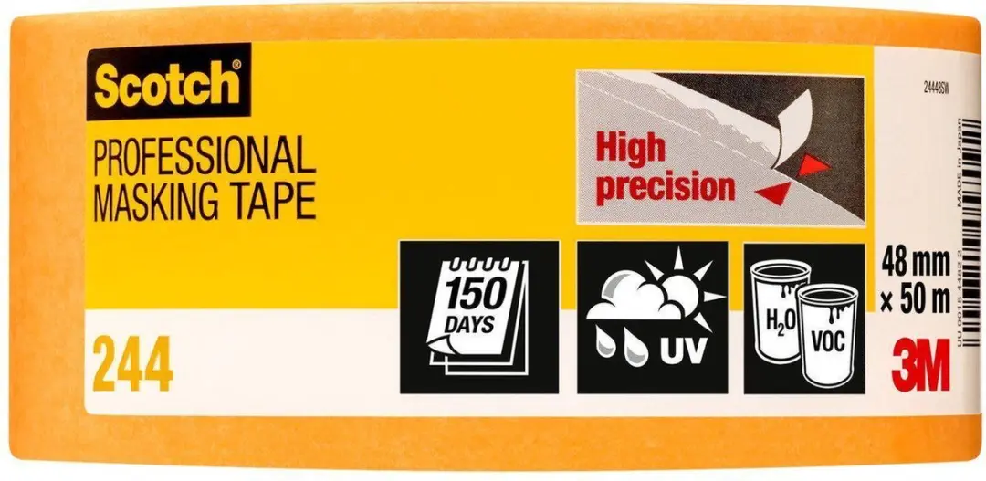 3M Gouden Masking Tape 244 - Geel