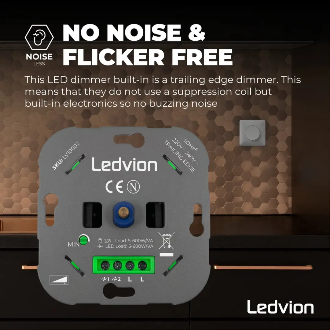 LEDVION LED Dimmer 5-600W - Grijs