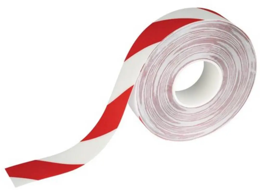 Durable Duraline Vloermarkeringstape 30m - Rood/Wit