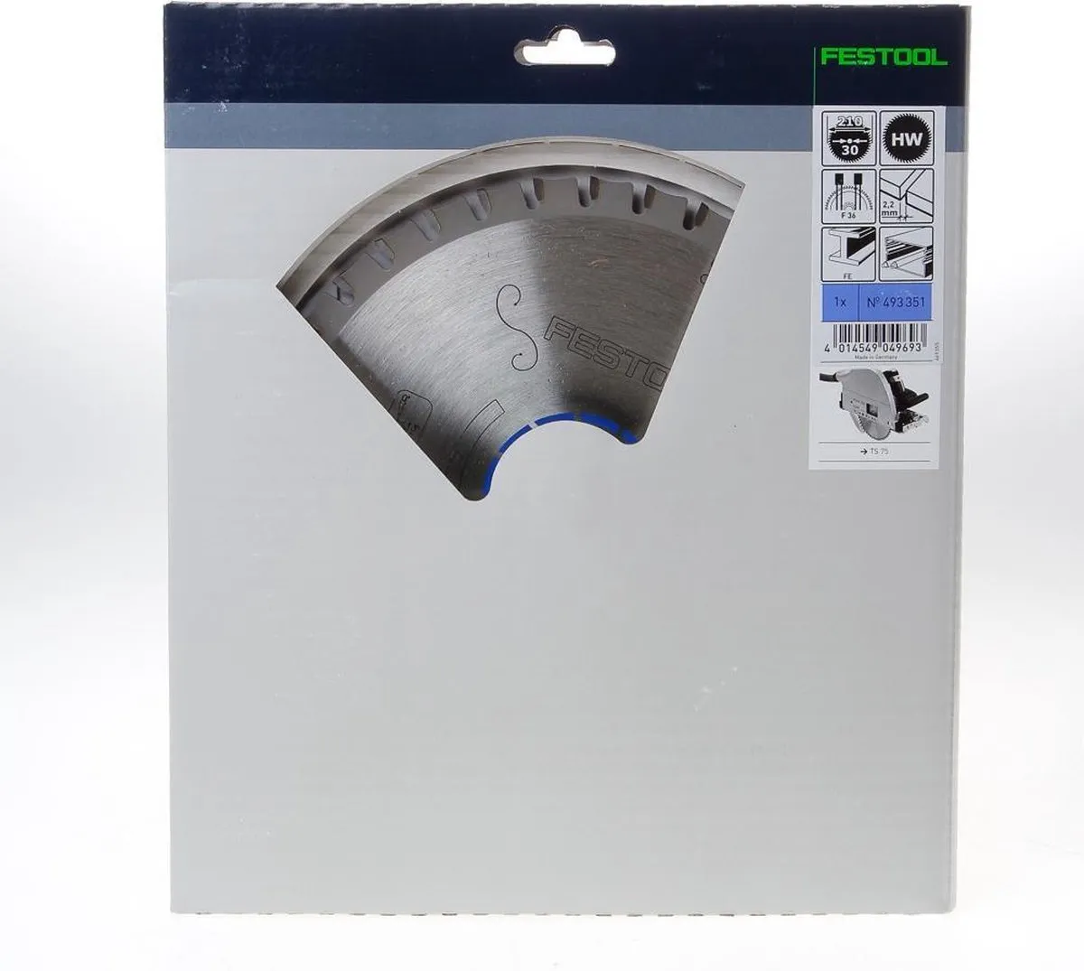 Festool Cirkelzaagblad 493351 - Ø210mm 36T Staal