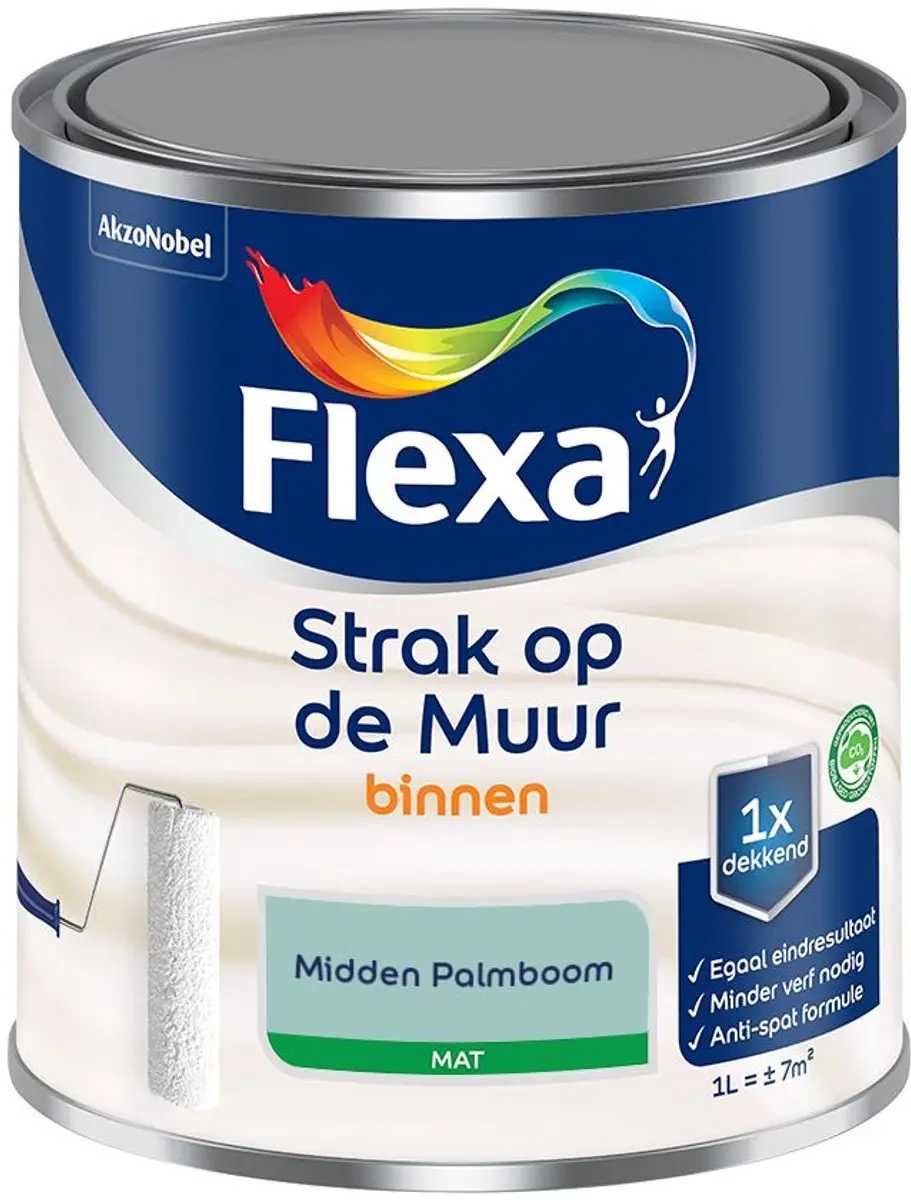 Flexa Strak Op De Muur Binnen Mat Midden Palmboom Mengverf 1L