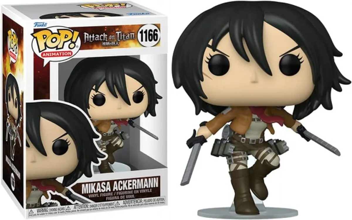 Funko POP! Animation Mikasa Ackerman - 9cm - Multicolours - afbeelding 4 van 4