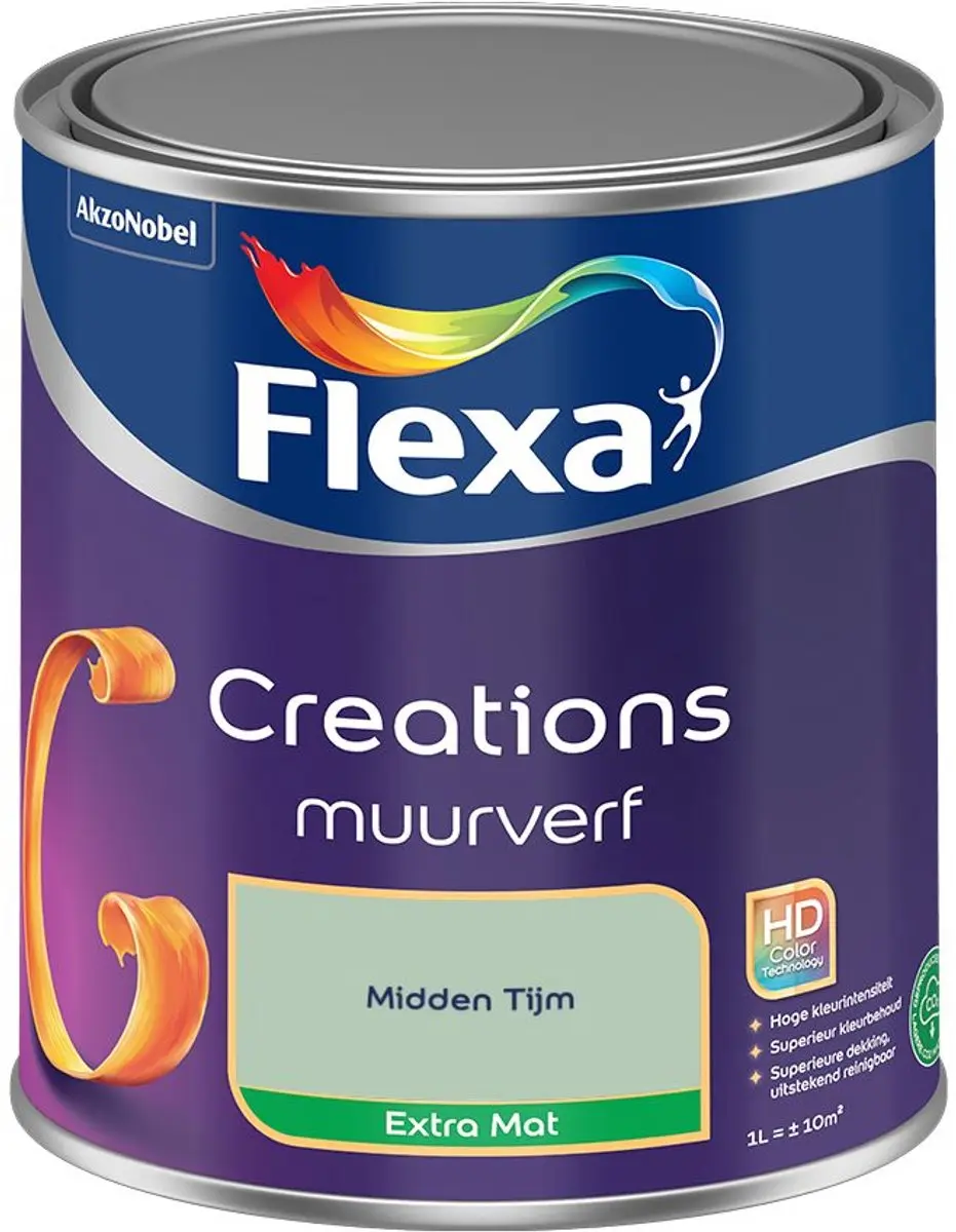 Flexa Creations Muurverf Extra Mat Midden Tijm 1L