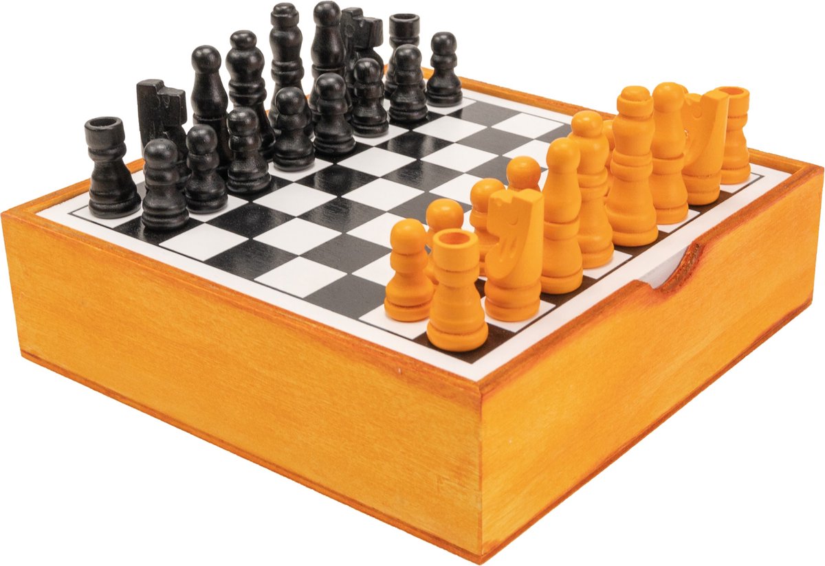 Tactic Schaken – Bordspel – Classic Games – Houten Schaakspel – 32 Stukken – Vanaf 7 jaar