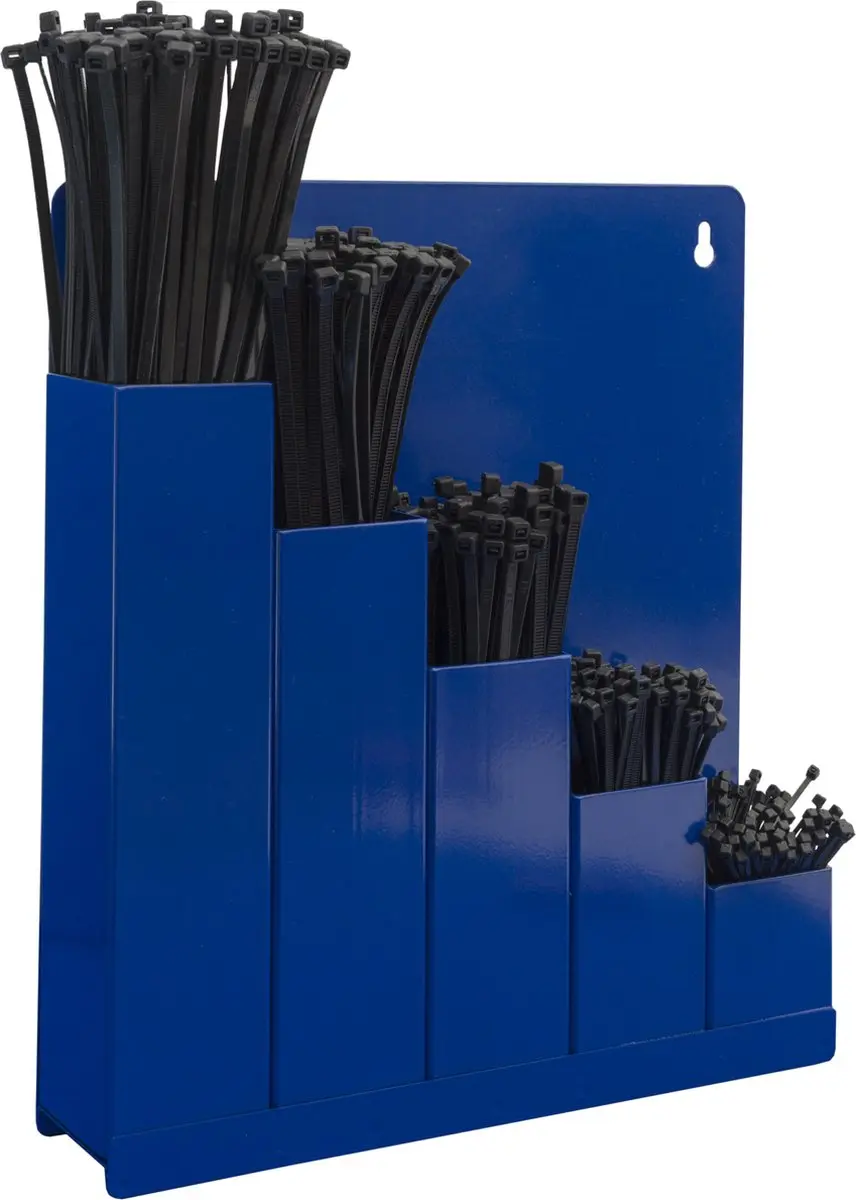 Kortpack Opbergrek Blauw - 5 Legplanken + 4000 Tyraps - afbeelding 2 van 5