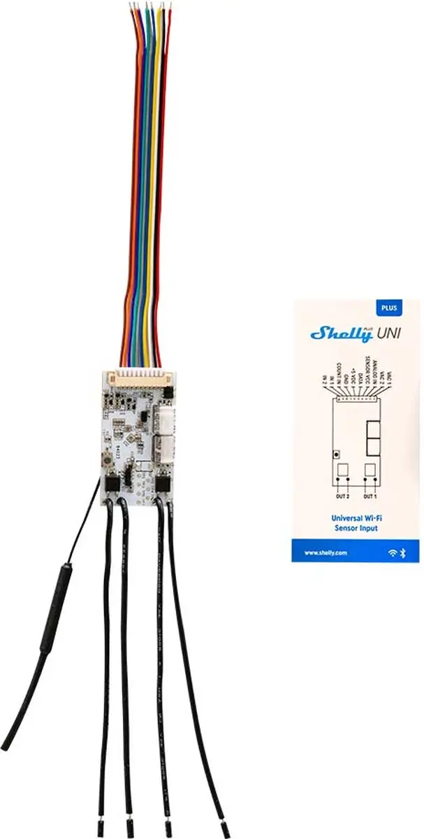 Shelly Plus Uni SNSN-0043X Universele Module - WiFi/Bluetooth