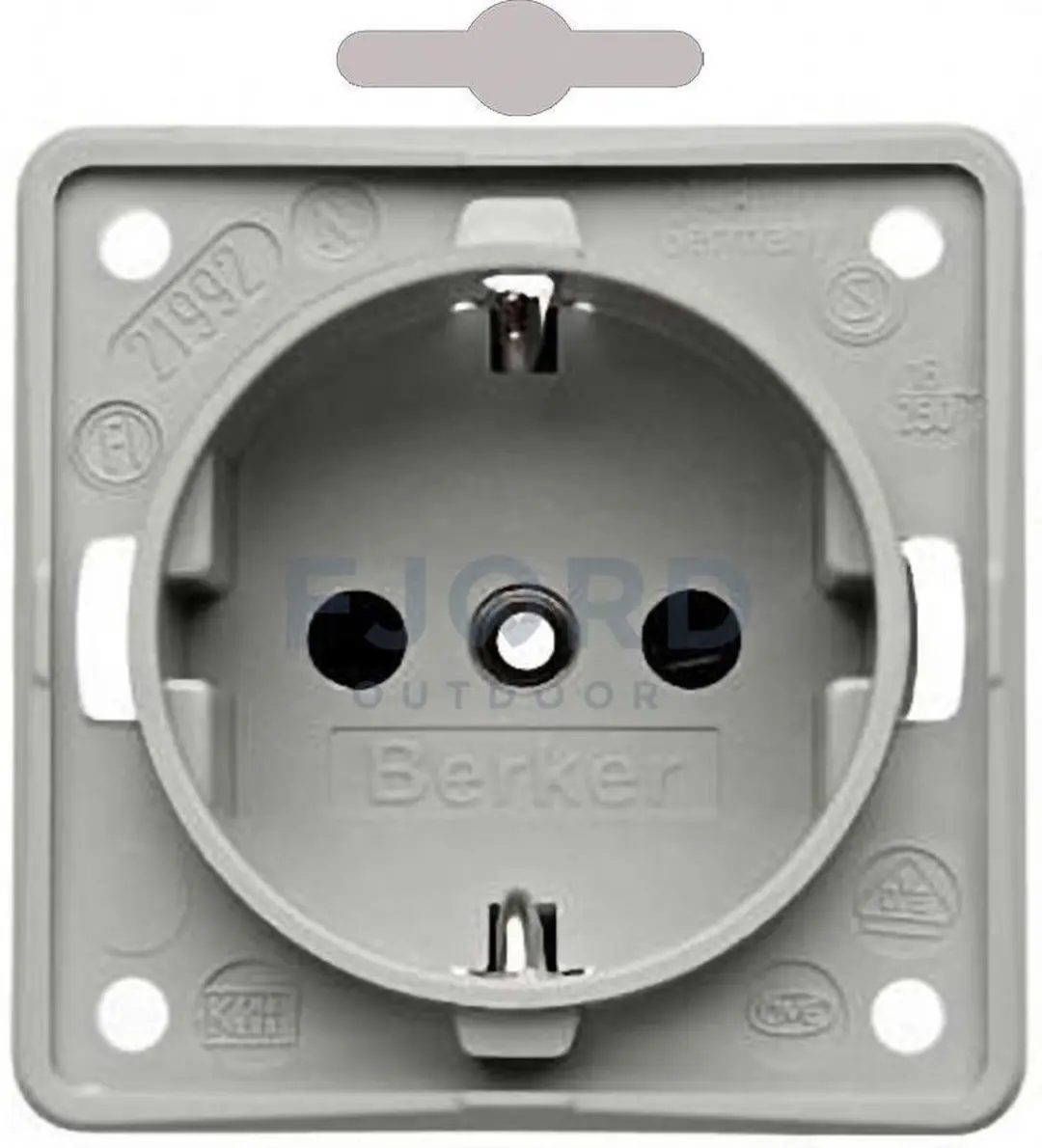 Hager Berker Integro Wandstopcontact E2FJK