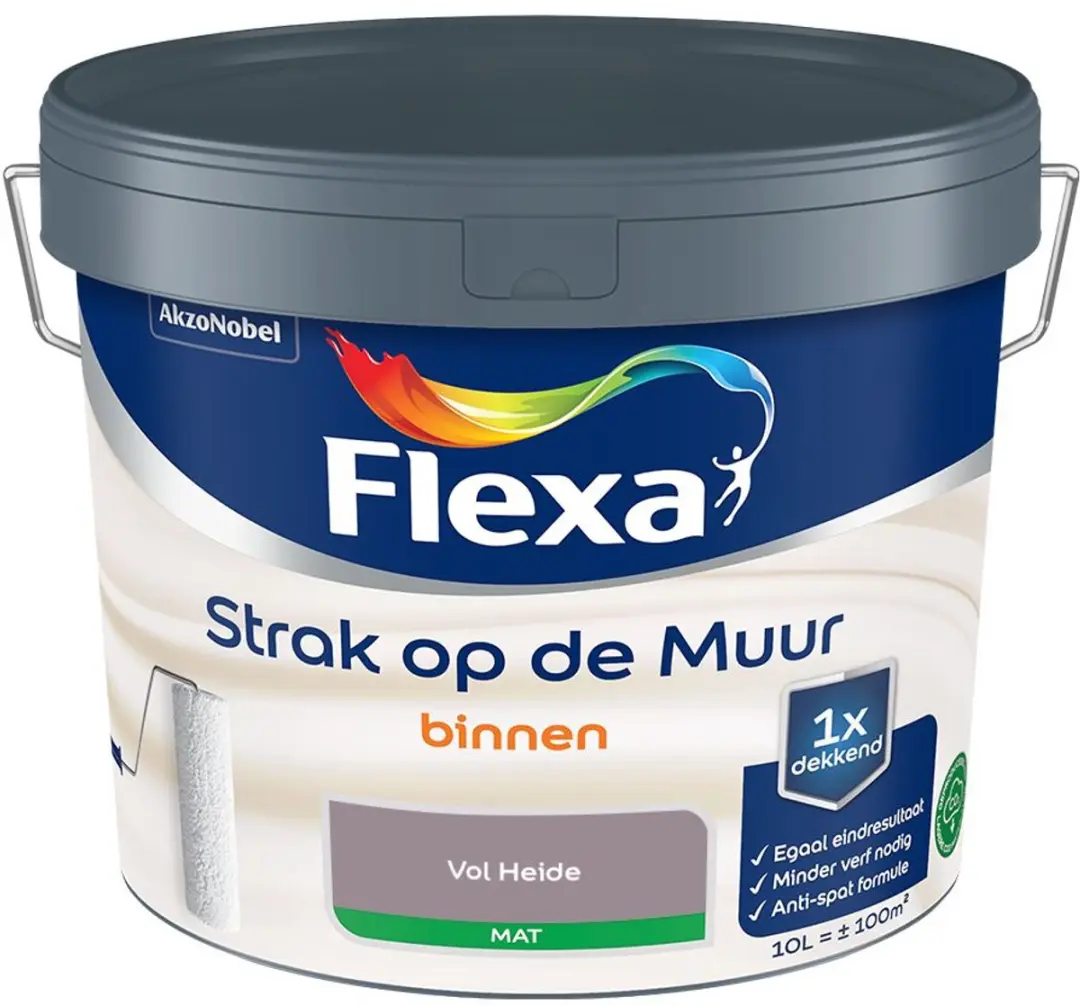 Flexa Strak Op De Muur Binnenmat Vol Heide Mengverf 10L