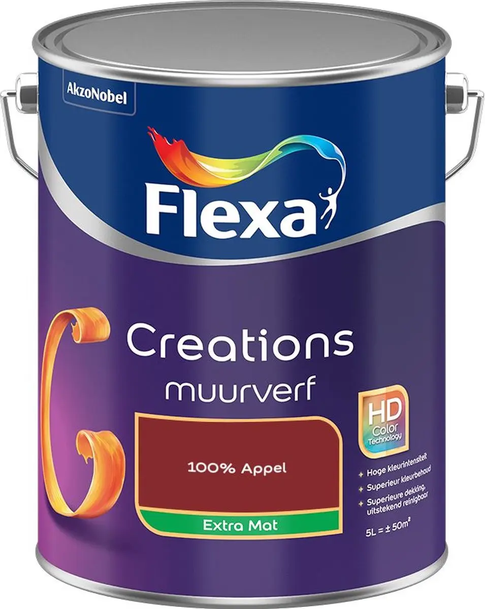 Flexa Creations Muurverf Extra Mat 100% Appel - 5L