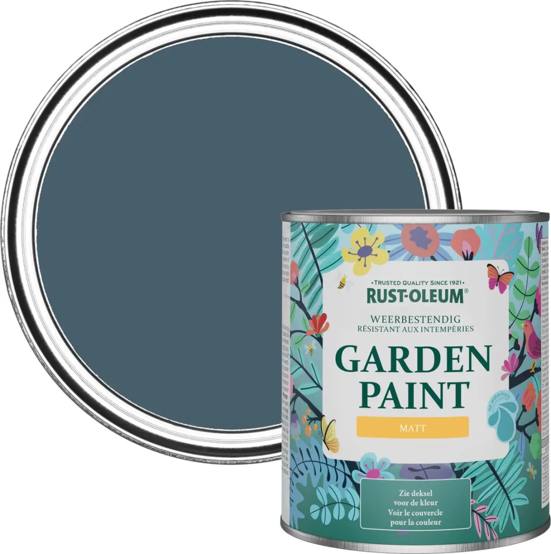 Rust-Oleum Donkerblauw Tuinverf Matt Blauwdruk 750ml