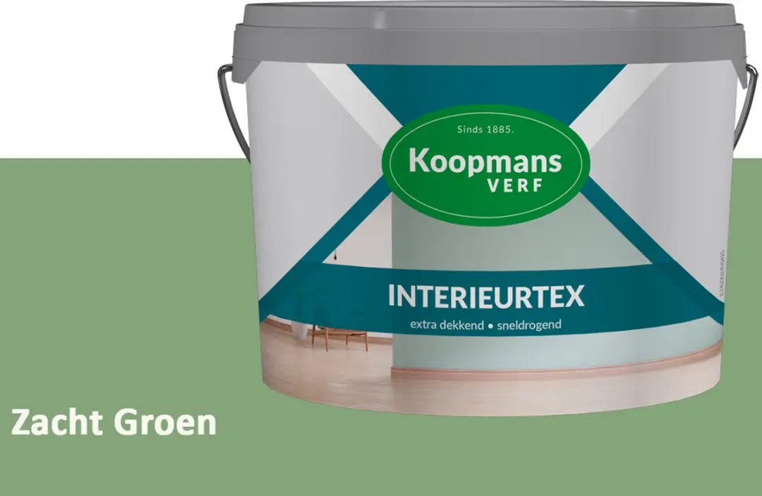 Koopmans Interieurtex Matte Muurverf Zacht Groen 2,5L
