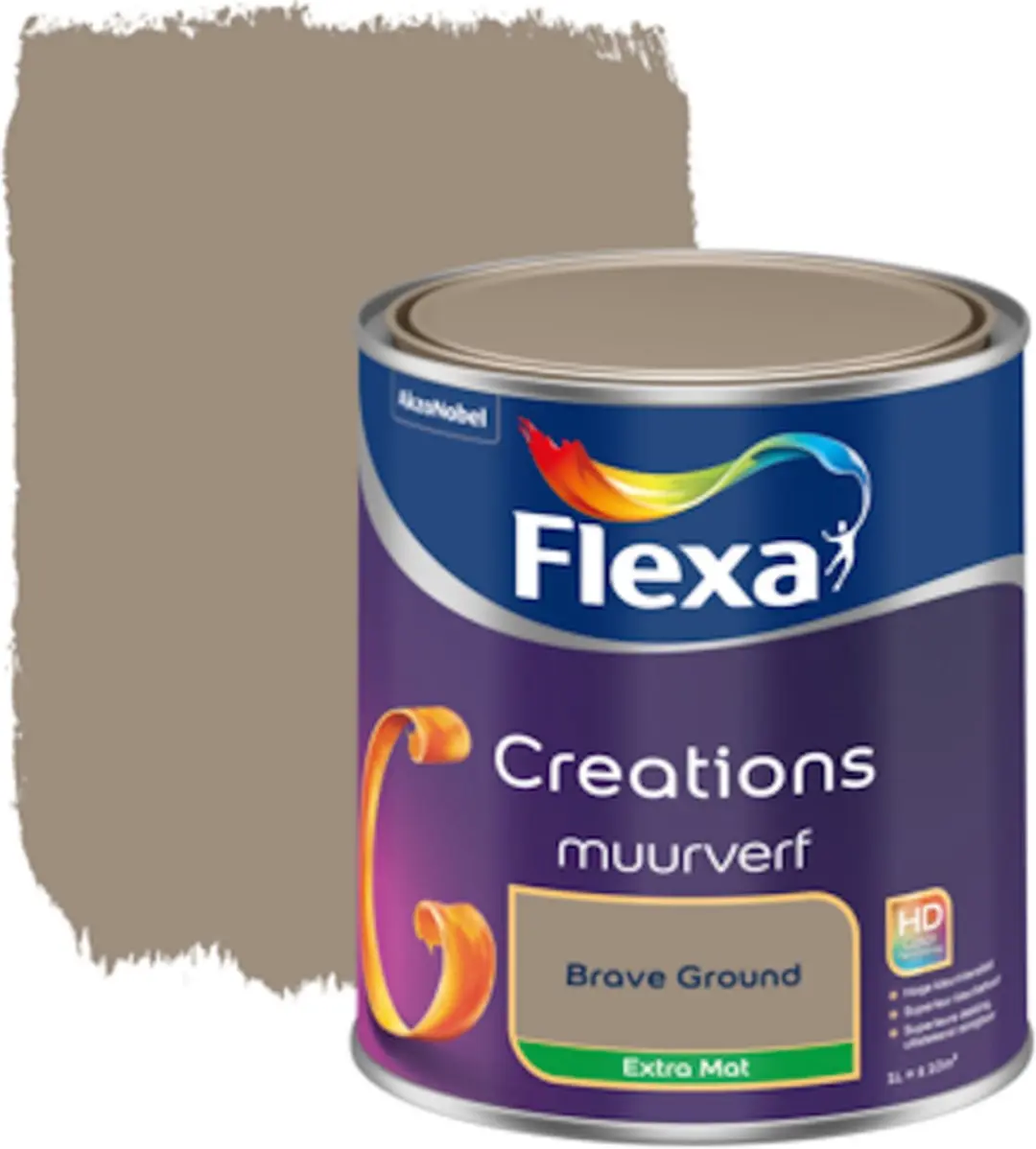 Flexa Creations Muurverf Extra Mat Brave Ground 1L