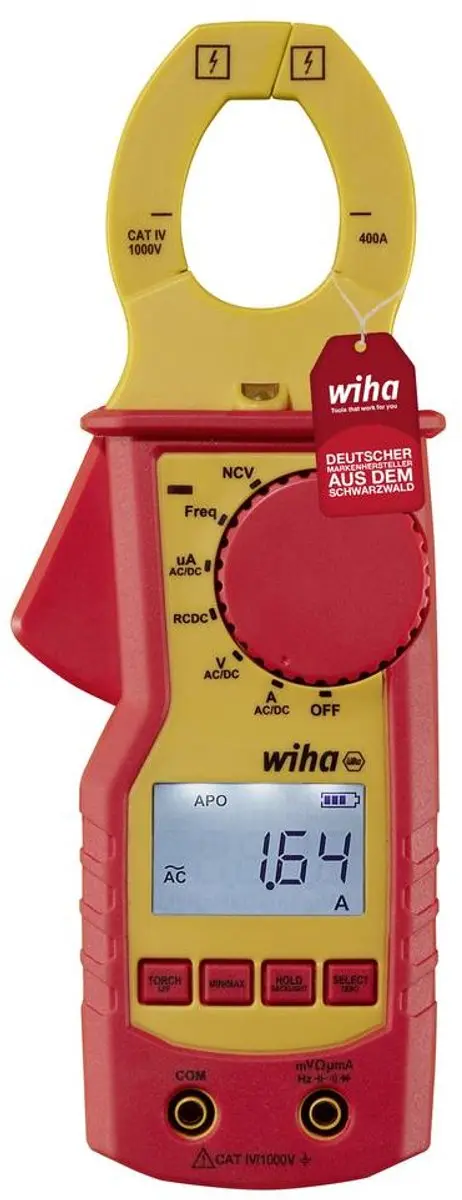 Wiha Stroommeettang SB25551 - 1.000V AC CAT IV - Rood/Geel
