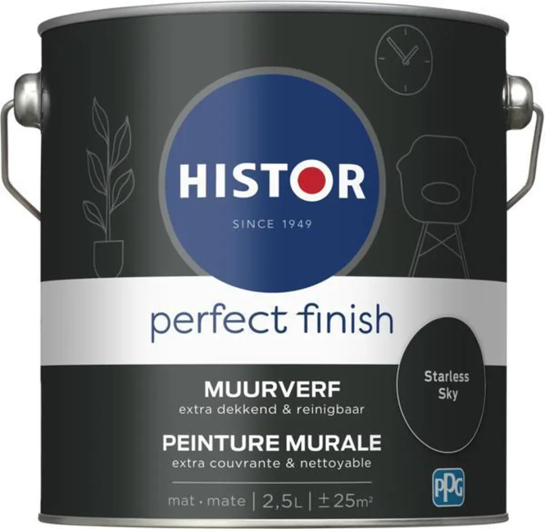 Histor Perfect Finish Muurverf Mat 2.5L