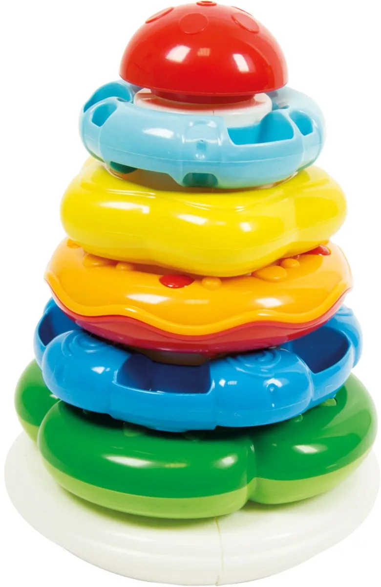 Clementoni Stapeltoren 5 Ringen - 6 Stuks - Multi Kleur - afbeelding 6 van 6