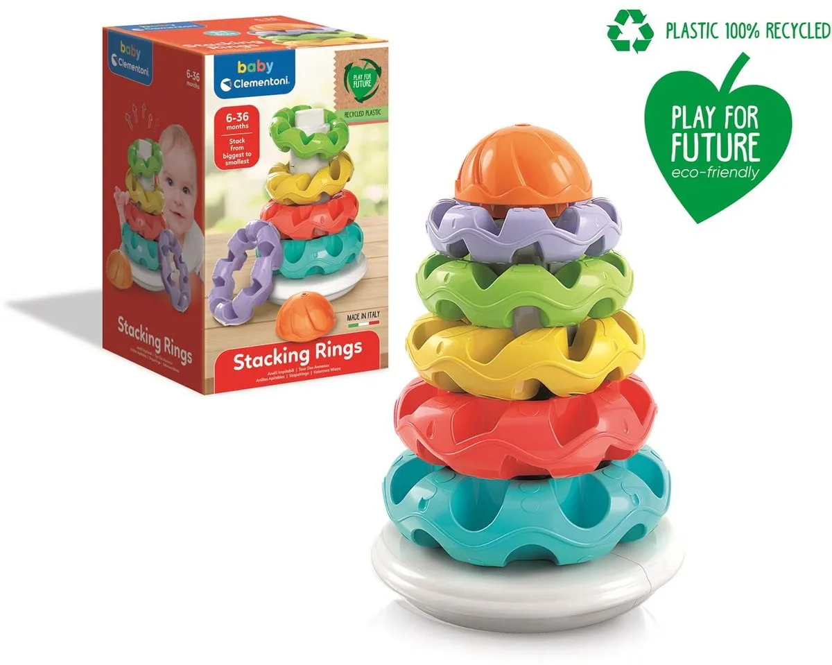 Clementoni Stapeltoren 5 Ringen - 6 Stuks - Multi Kleur
