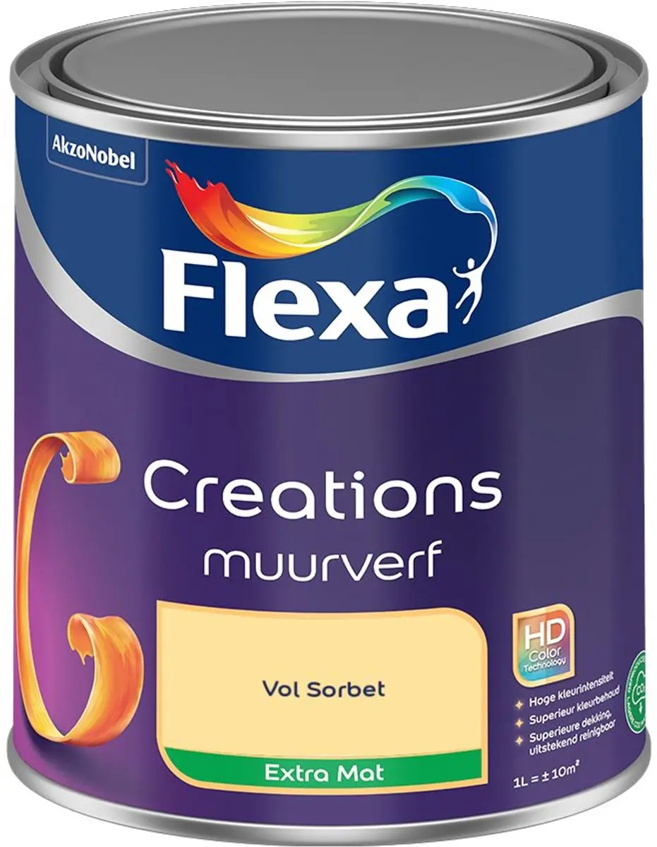 Flexa Creations Muurverf Extra Mat Vol Sorbet 1L