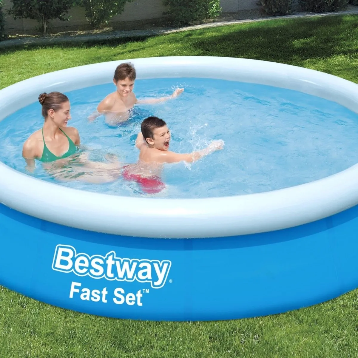 Bestway Fast Set Opblaaszwembad Ø366cm - 5377L - Blauw