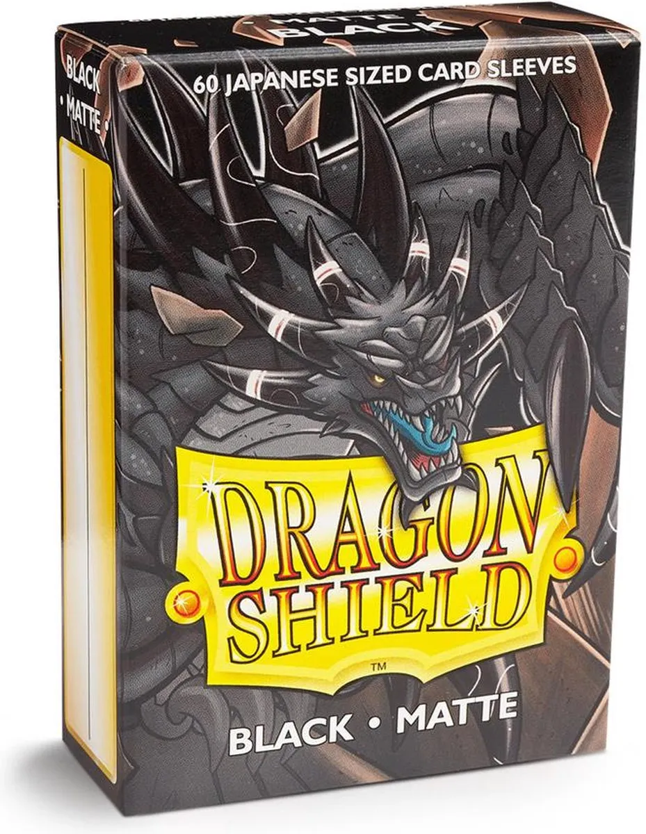 Asmodee Dragon Shield Small Sleeves Japanese Matte Black - 60 Stuks