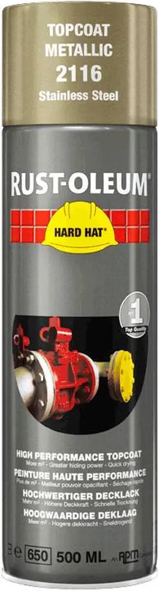 Rust-Oleum Sparkling Aluminium Spuitbus 500ml - Metaal