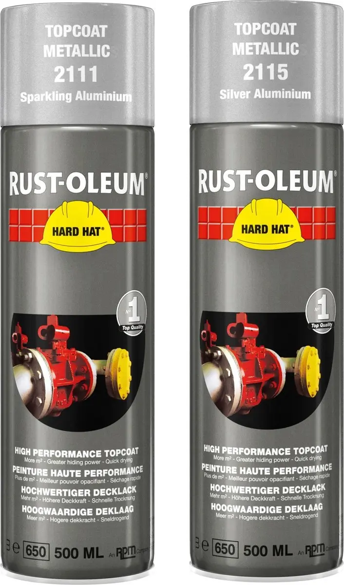 Rust-Oleum Sparkling Aluminium Spuitbus 500ml