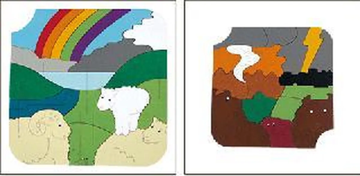 Hape Lagenpuzzel Weer 35 Stuks - Multicolor