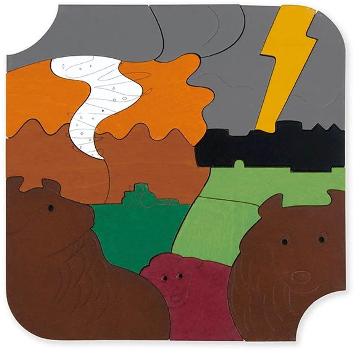 Hape Lagenpuzzel Weer 35 Stuks - Multicolor