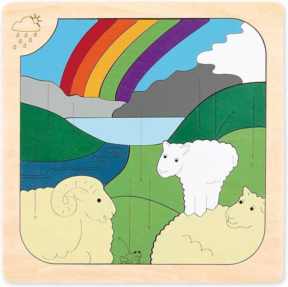 Hape Lagenpuzzel Weer 35 Stuks