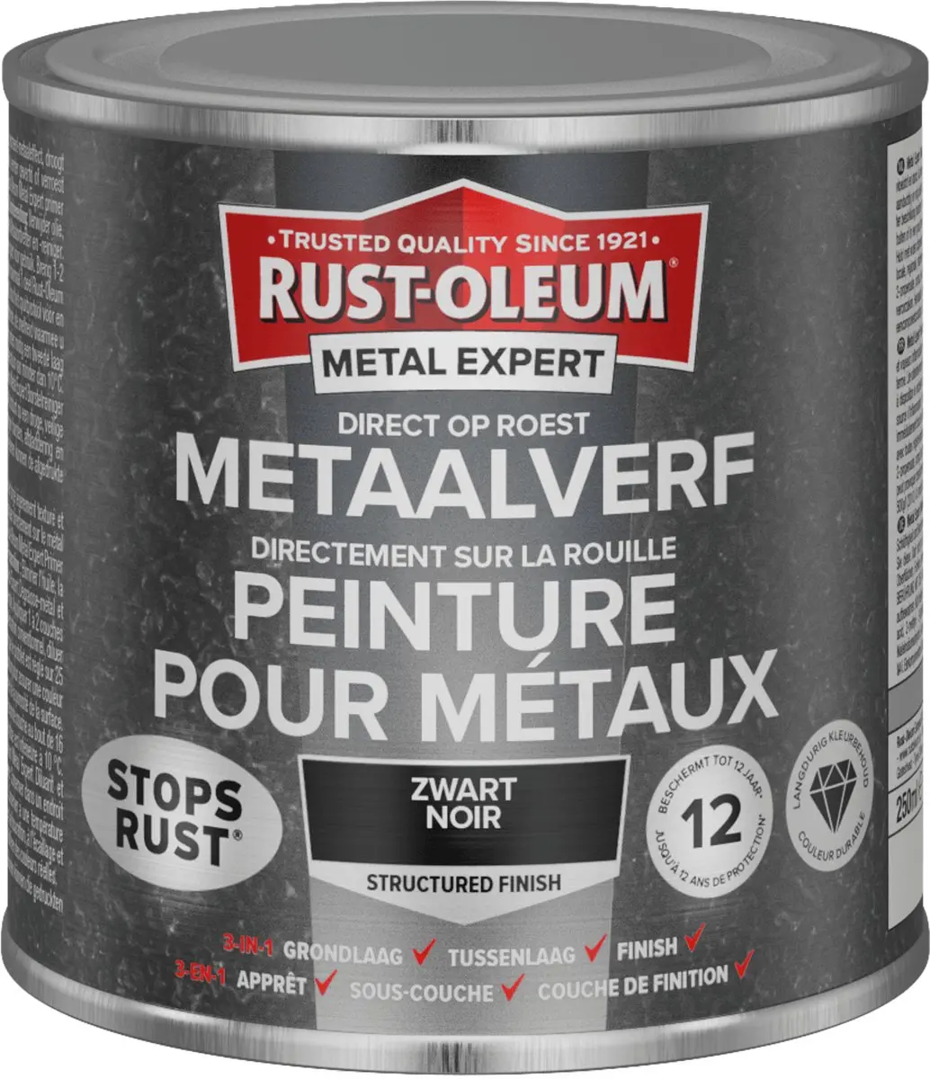 Rust-Oleum Metal Expert Direct Roest Structuurverf 250ml