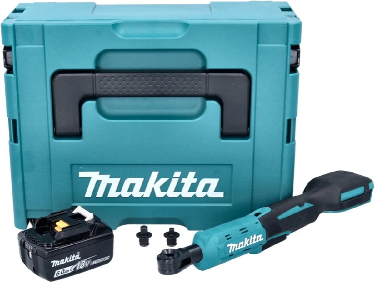 Makita DWR 180 G1J Accu-ratelsleutel 47,5 Nm - 1/4" 3/8" - 6,0 Ah - Makpac
