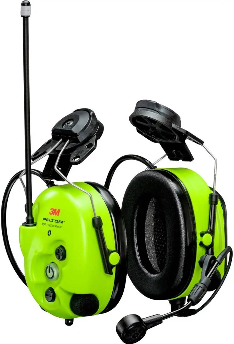 3M Peltor MT73H7B4D10EU LiteCom Pro III Gehoorbeugel - FM-radio/Bluetooth - Geel/Groen