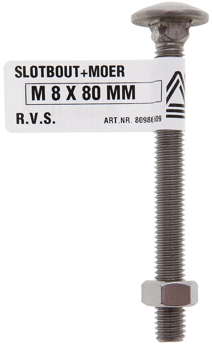 Deltafix Slotbout M8x30mm RVS