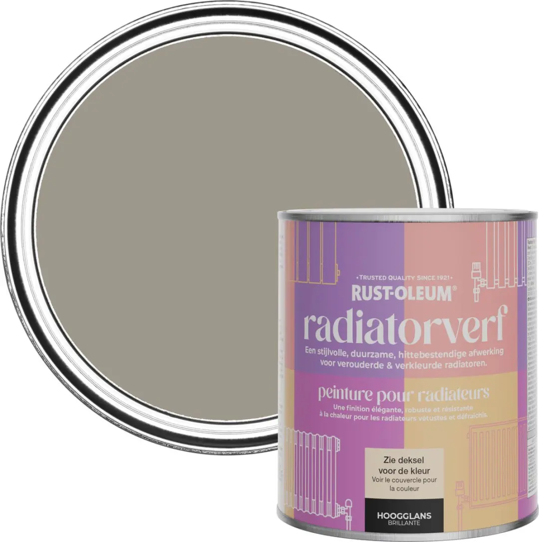 Rust-Oleum Bruin Radiatorverf Hoogglans 750ml