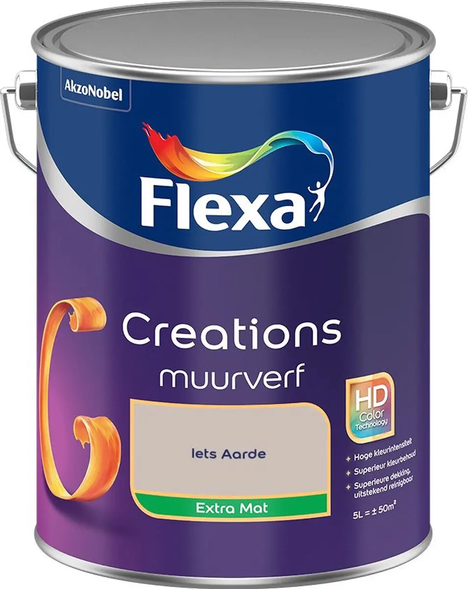 Flexa Creations Muurverf Extra Mat Iets Aarde