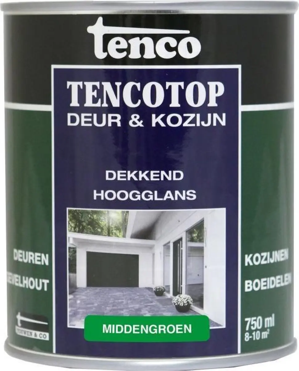 Tenco Tencotop Deur & Kozijnverf Middengroen 750ml