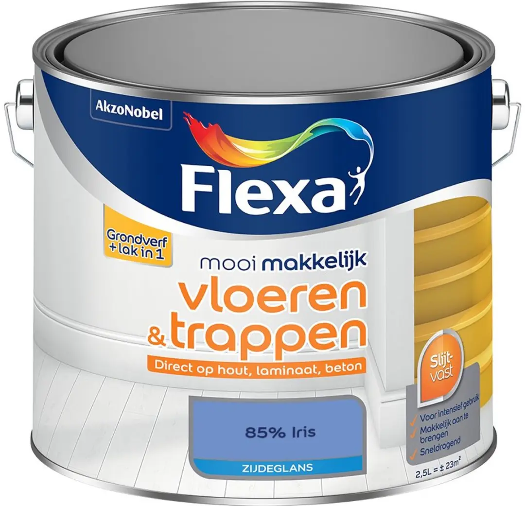 Flexa Mengverf Zijdeglans 85% Iris