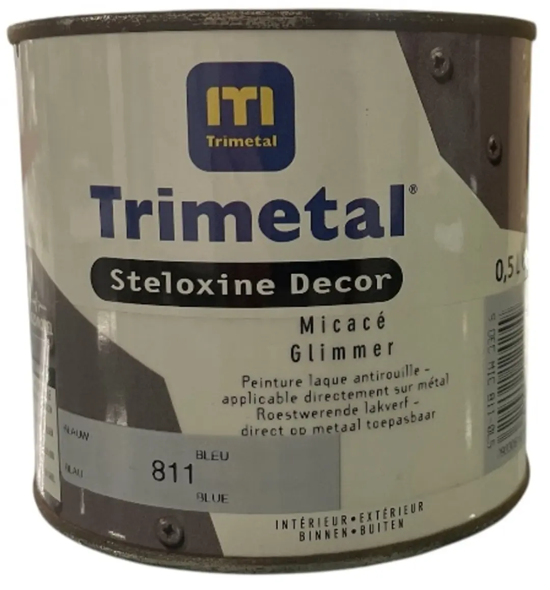 Trimetal Steloxine Decor Glimmer Blauw Metaallak 0.5L