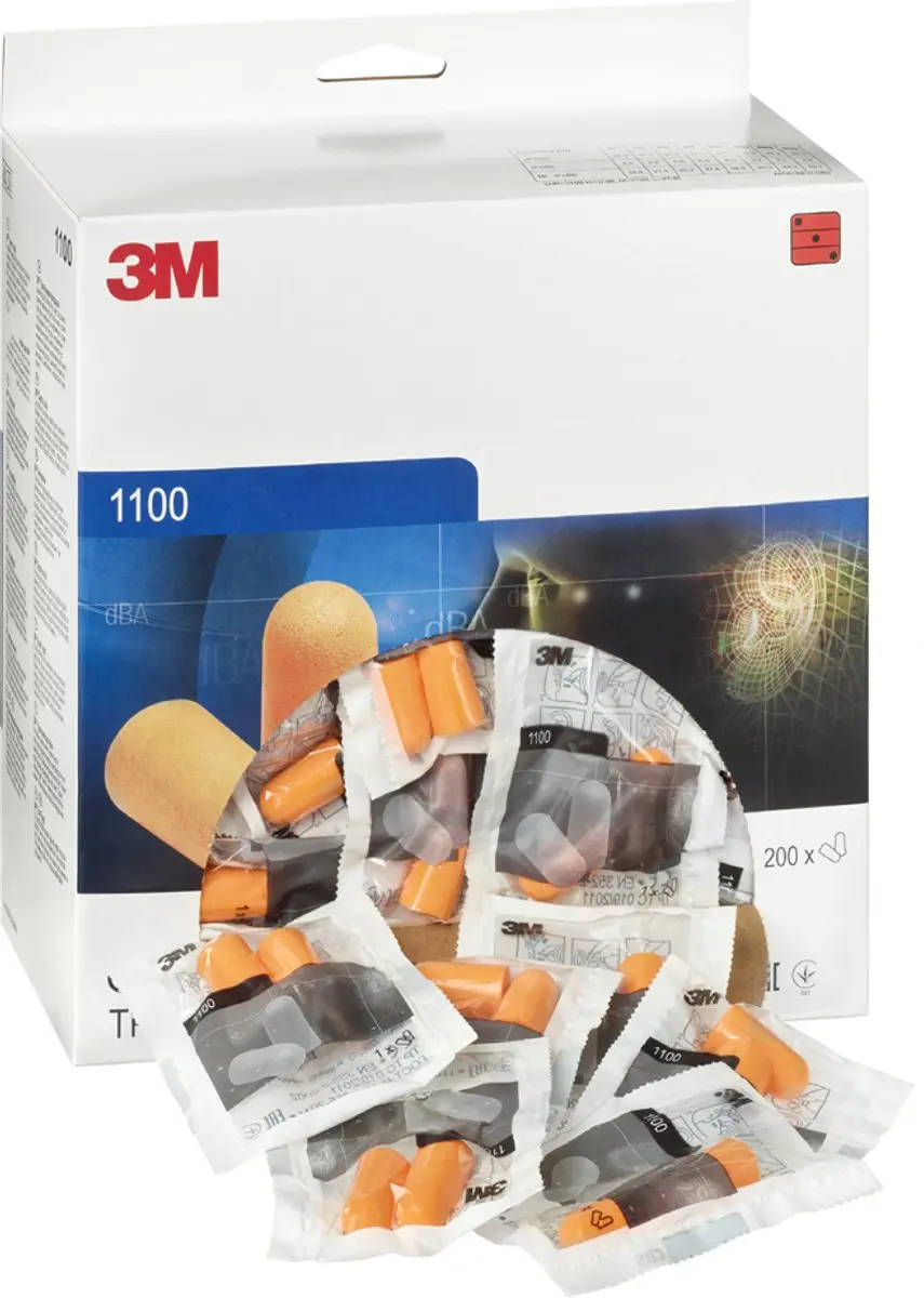 3M Oordoppen 1100 Wegwerp - 200 Paar - Meerkleurig - afbeelding 6 van 6