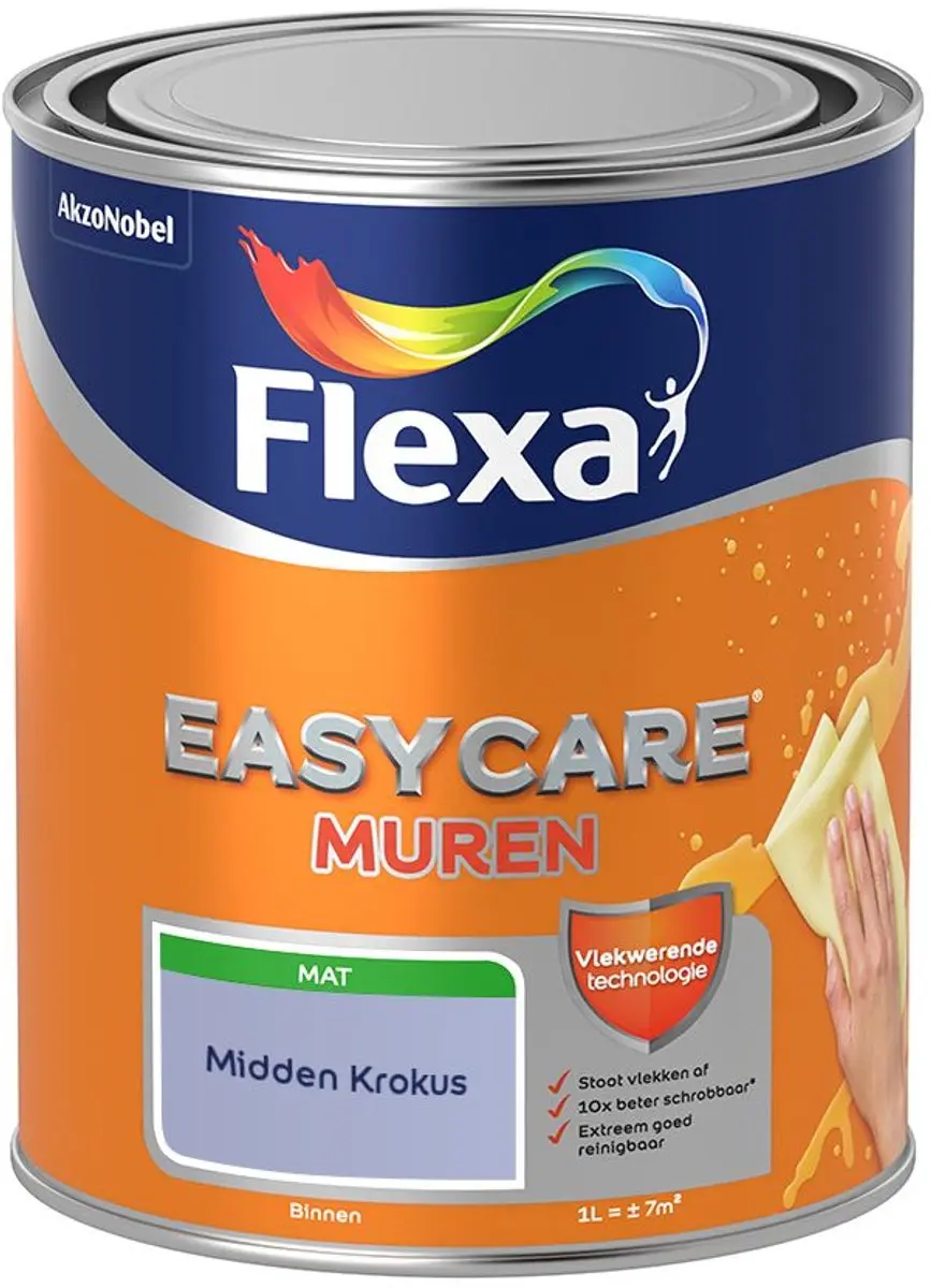 Flexa Easycare Muren Midden Krokus Mengverf 1L