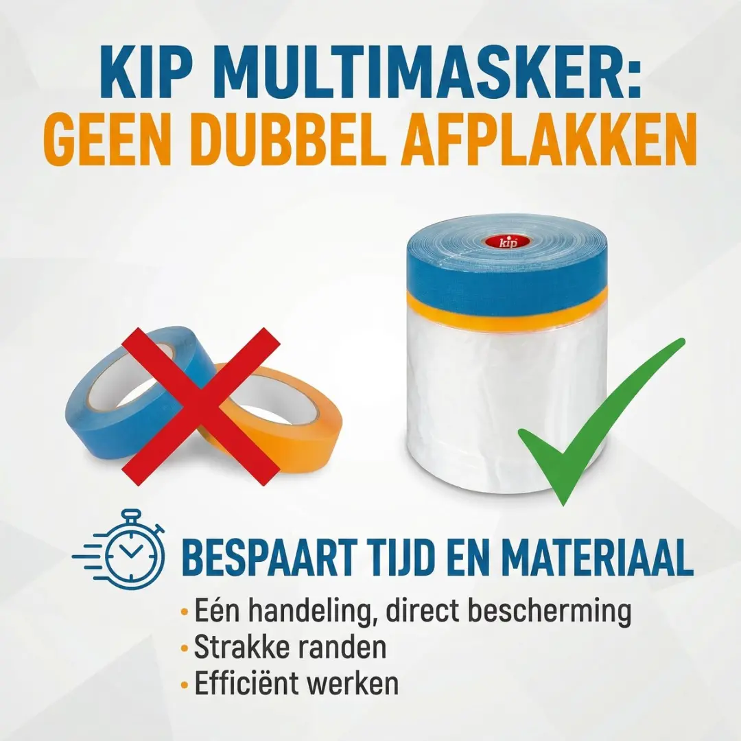 Kip 3388 Afdekfolie 1100mm x 20m - Meerkleurig