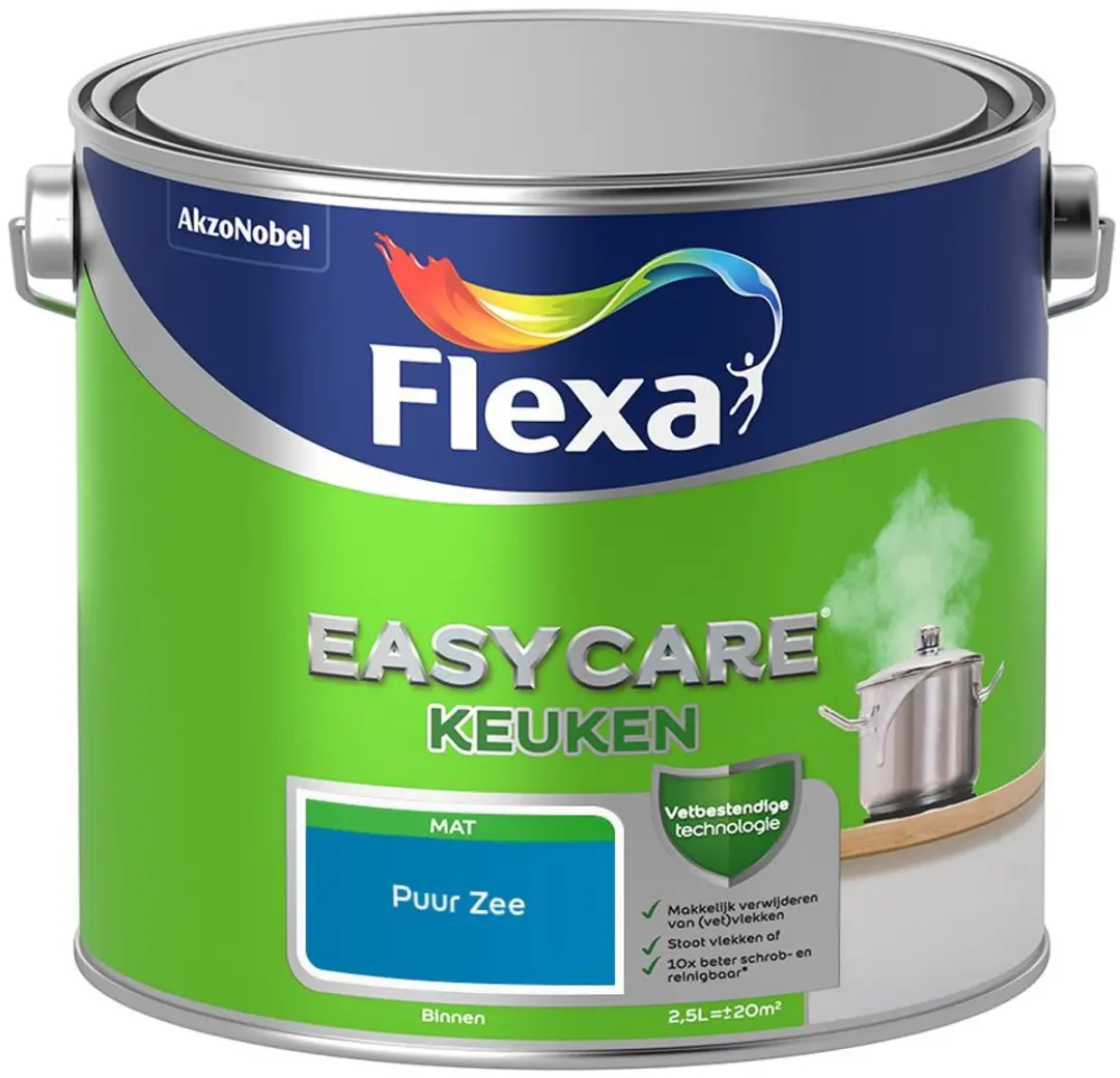 Flexa Easycare Keuken Mengverf Puur Zee
