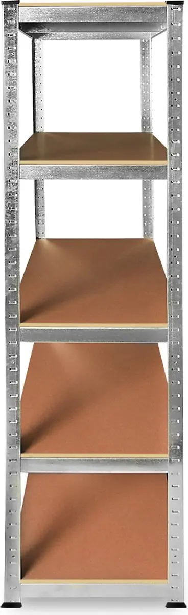 Monzana Schroefloze Stellingkast 5-delig - 875kg - 180x90x40cm - Zilver