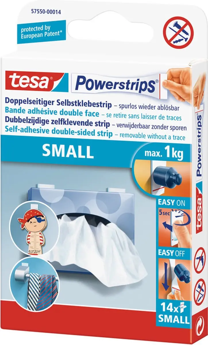 Tesa Powerstrips Dubbelzijdig 28 Stuks