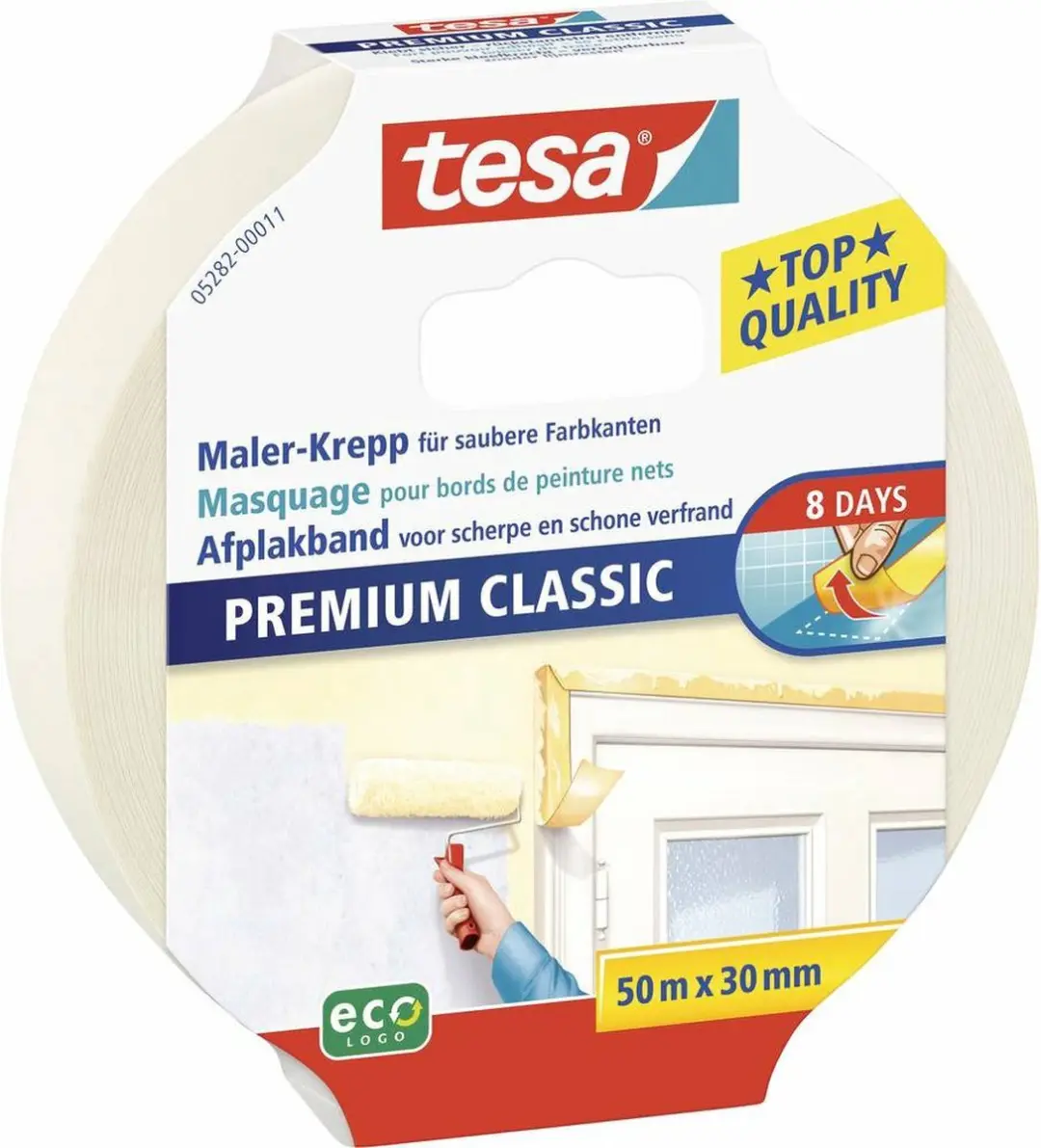 Tesa Universele Classic Afplakband - 1 Stuk - Crème